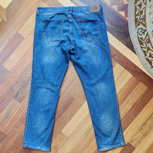 IZOD Comfort Stretch Medium Wash Straight Leg Jeans Size 38 - Picture 11 of 15